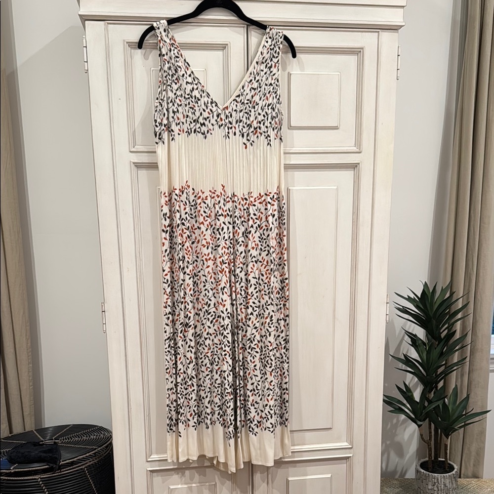 Elevenses Cream  Patterned Wide Leg Flowy Jumpsuit